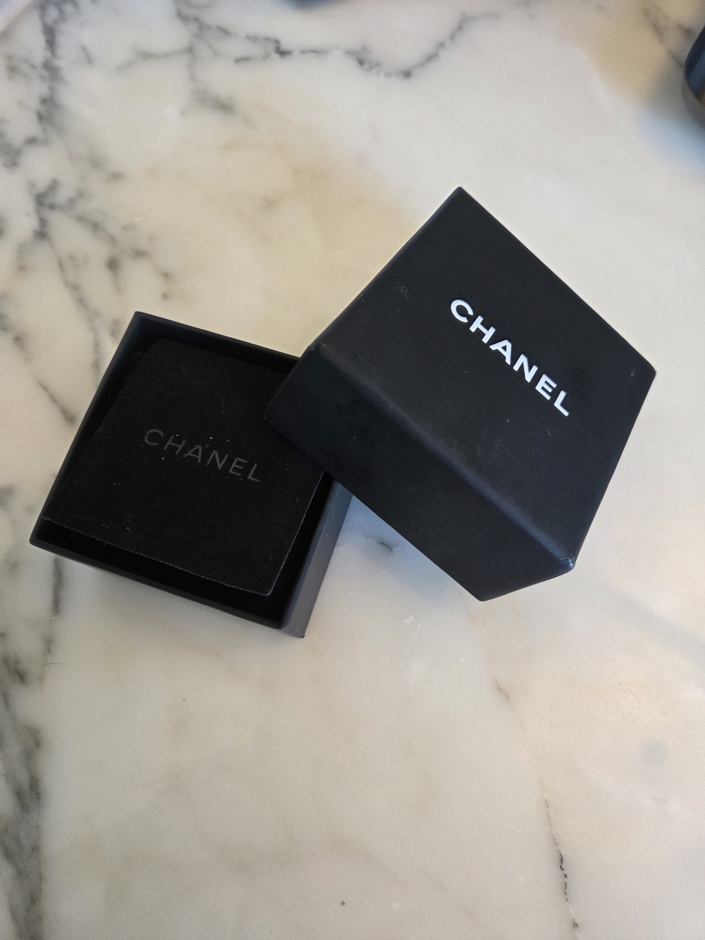 CHANEL Pink Camellia Logo Gold-Tone Stud Earrings Opalesque Swirl Statement Stud - Picture 11 of 15